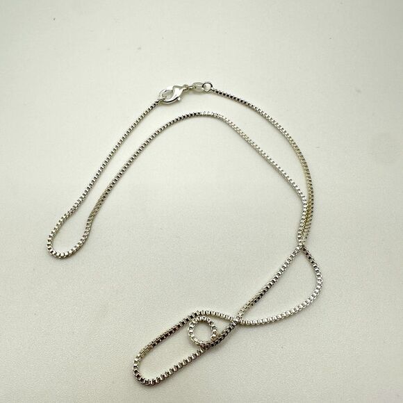 NWOT Unisex 16” silver plated box chain, 1.5mm thick - Picture 1 of 7
